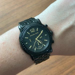 Michael Kors Black Metal Baisley Quartz Watch